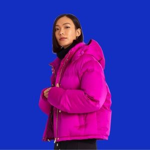 NWT RALPH LAUREN oversized satin down filled coat